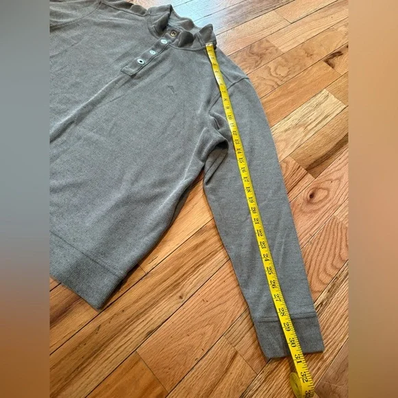 Tommy Bahama Cold Springs Mock Collar Henley Buttons GRAY Sweater Men’s Size XL - Picture 12 of 13